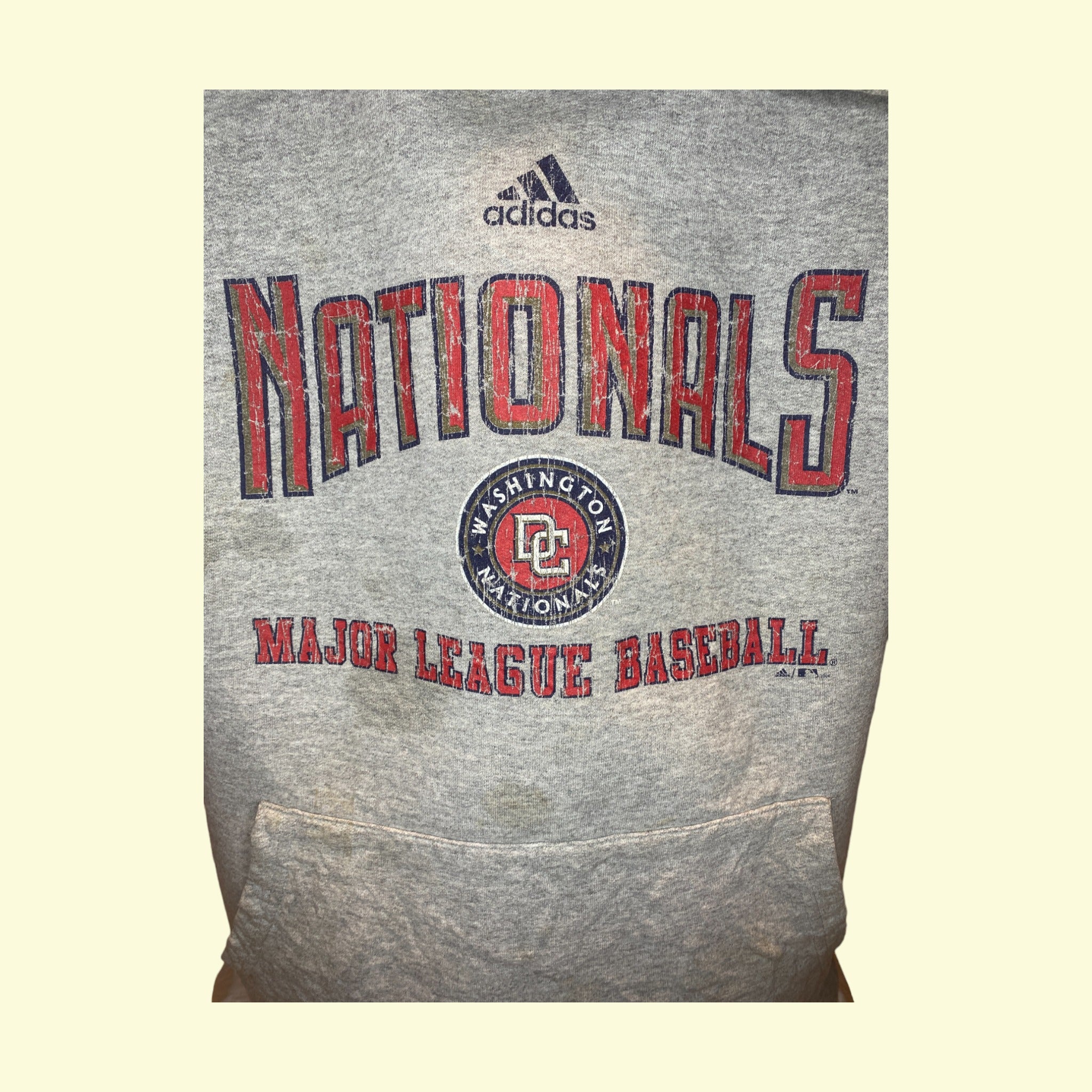 Sudadera con capucha vintage MLB Nacionales de Washington 