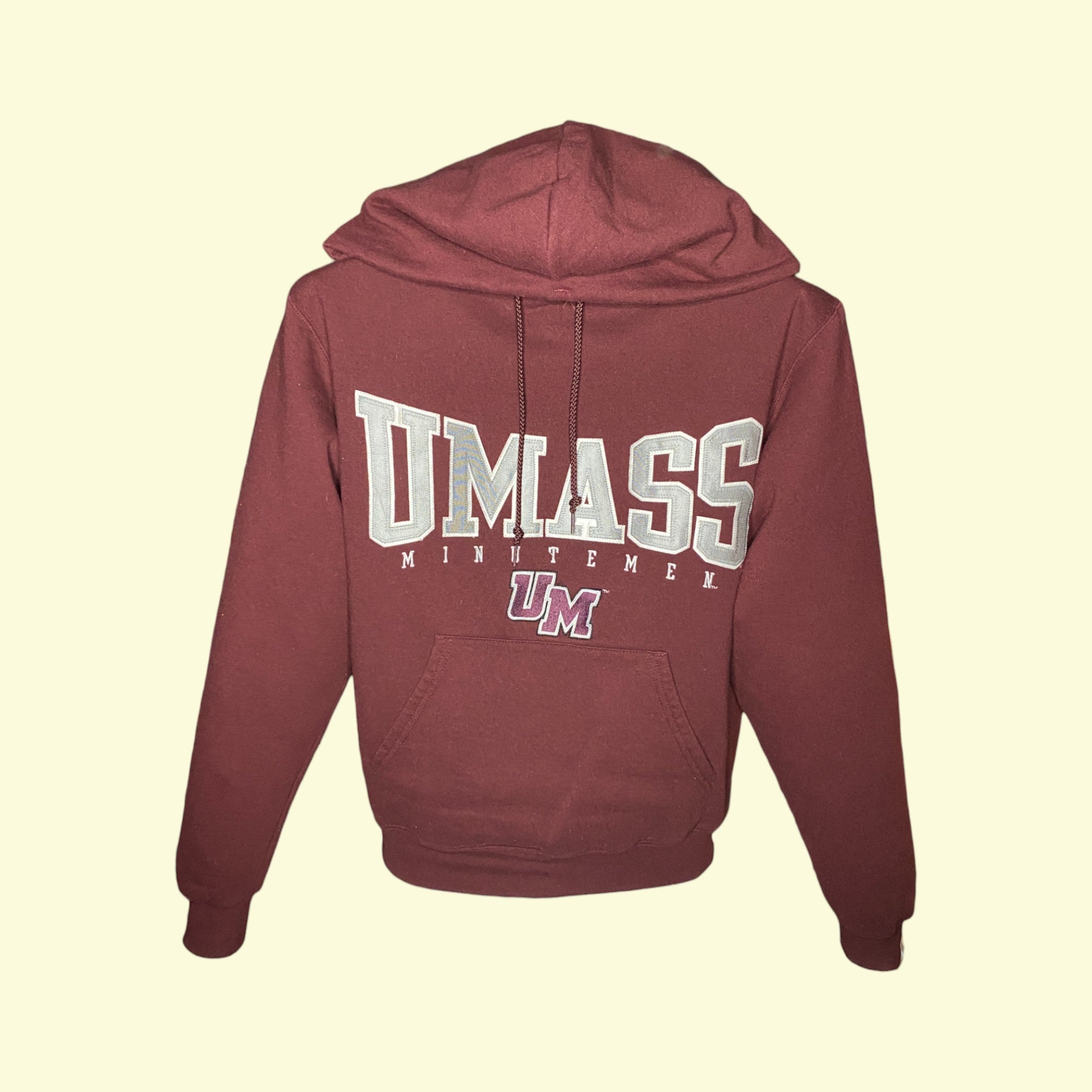 Sudadera con capucha vintage UMass Minutemen