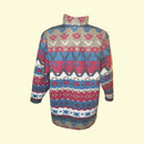 Vintage Fleece-Pullover Bunt