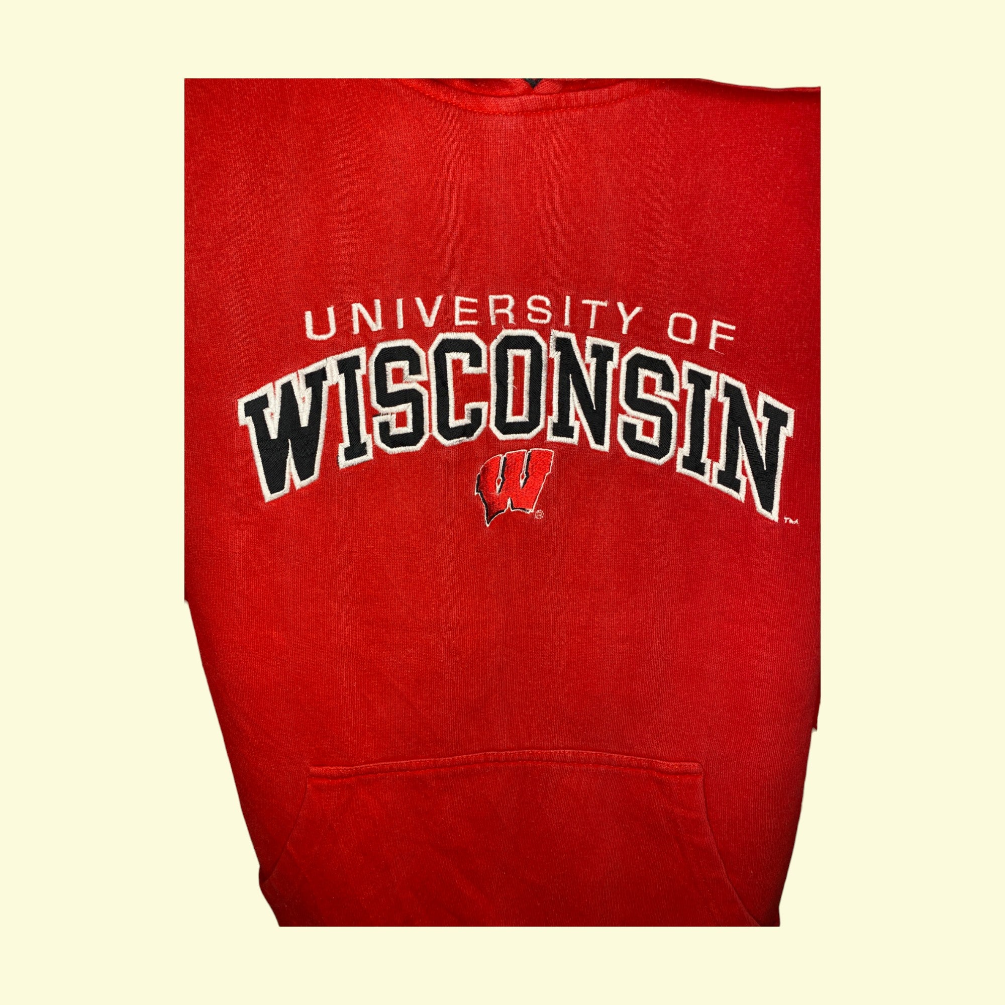 Vintage Kapuzenpullover University of Wisconsin