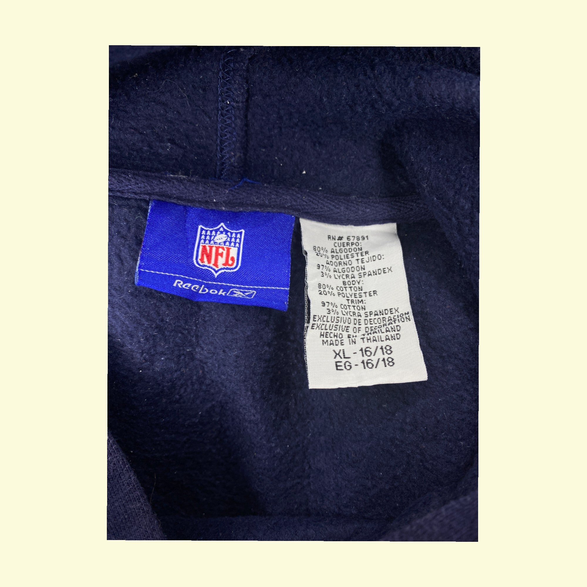 Vintage Kapuzenpullover NFL New England Patriots