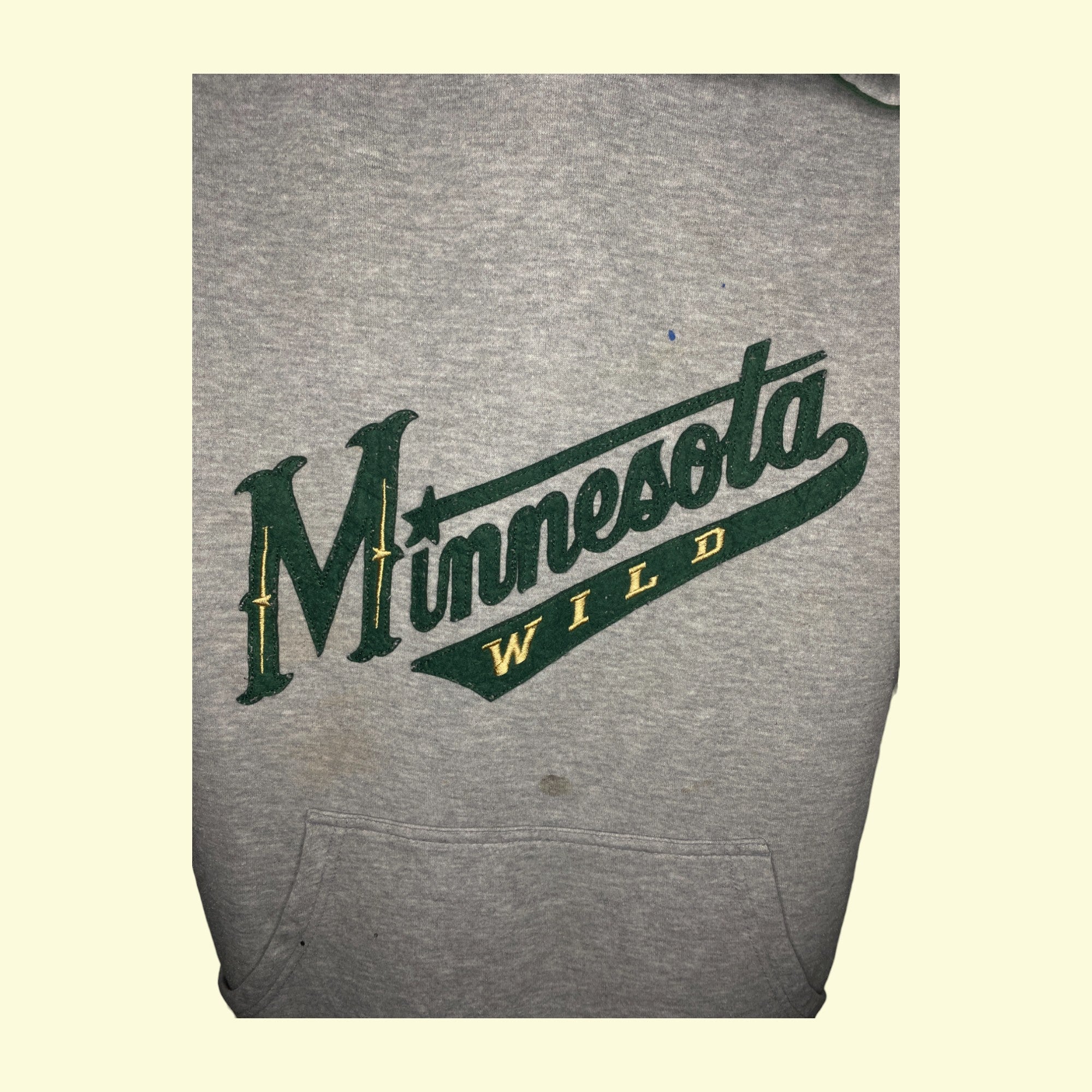 Sudadera con capucha vintage NHL Minnesota Wild